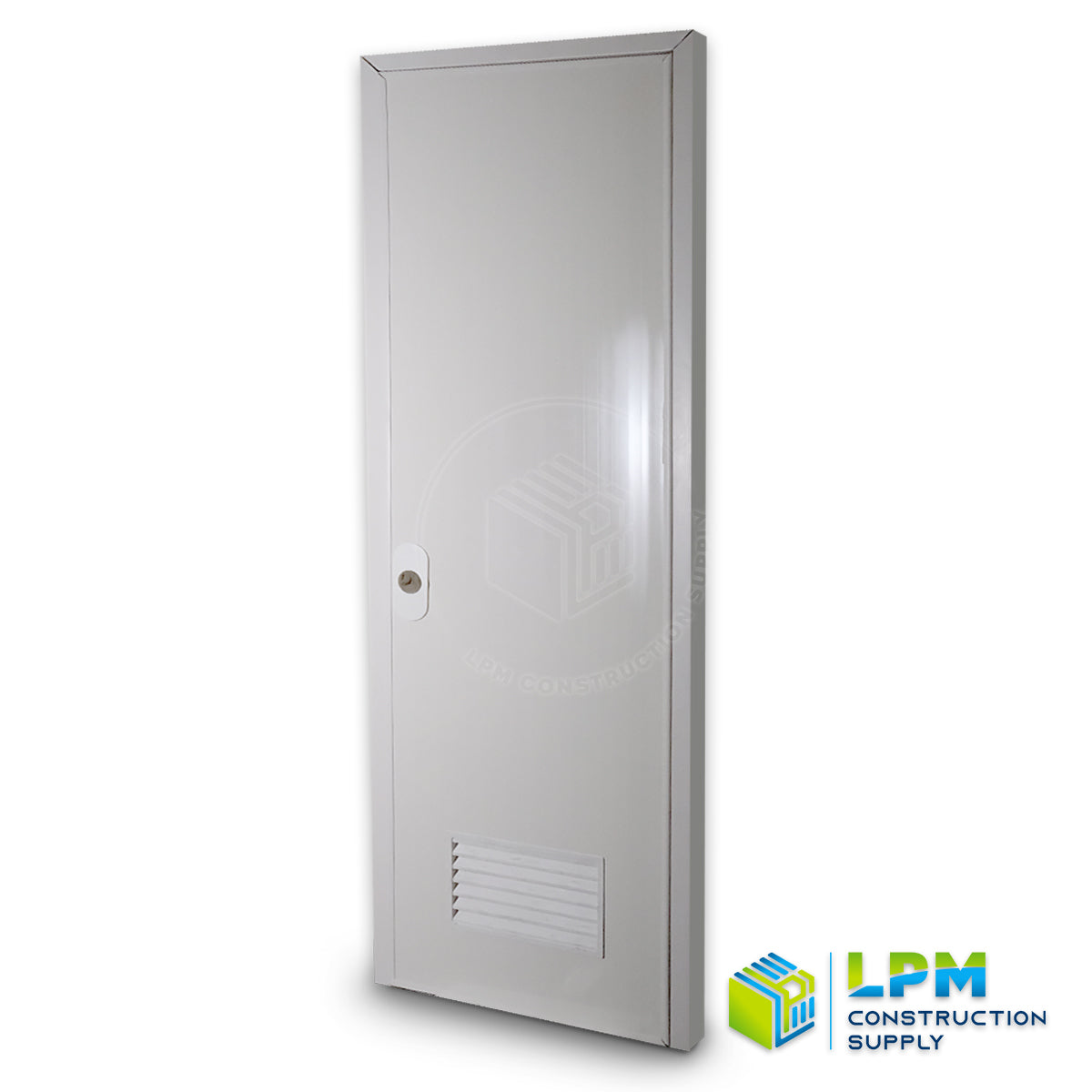 PVC 门带门框 - 白色