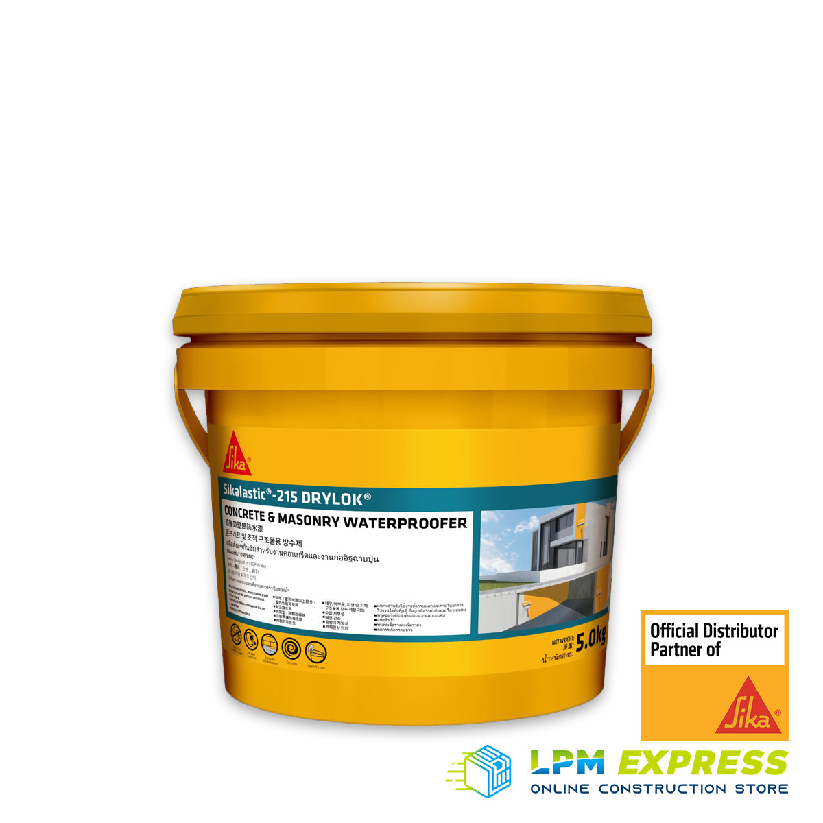 Sikalastic 215 Drylok - Concrete & Masonry Waterproofing Coating