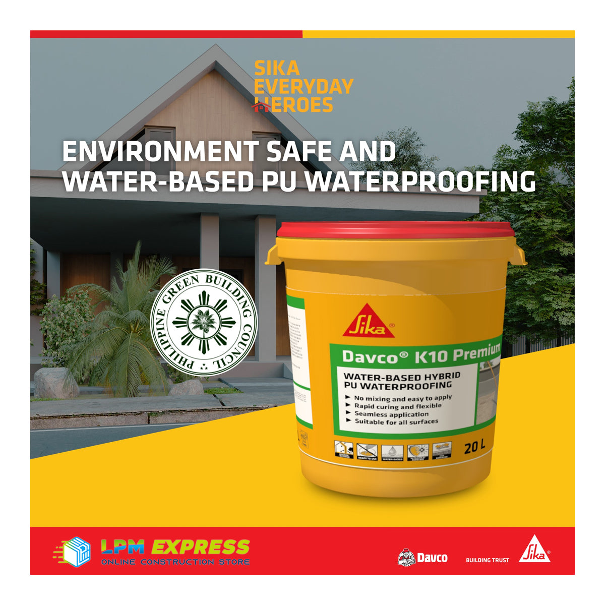 Davco K10 Premium - Waterbased Hybrid PU Waterproofing 西卡