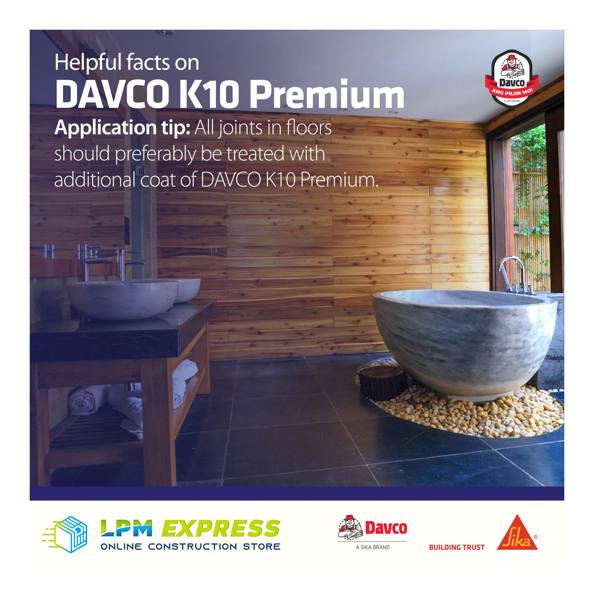 Davco K10 Premium - Waterbased Hybrid PU Waterproofing 西卡