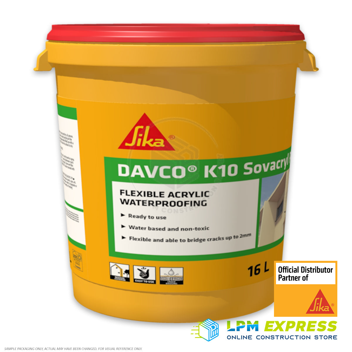 Bundle: 2 pails Davco K10 Sovacryl