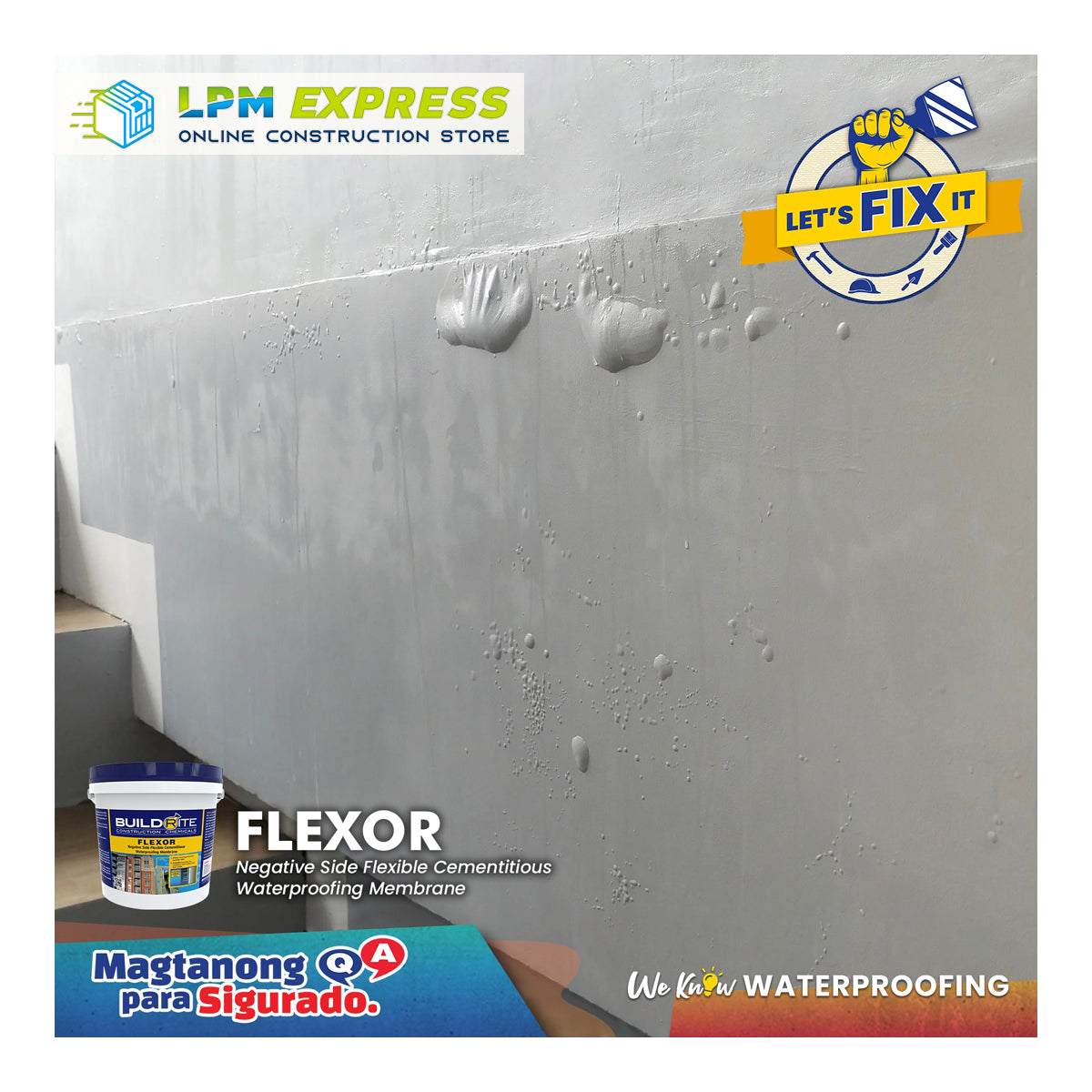 Flexor - 柔性毛细结晶防水材料