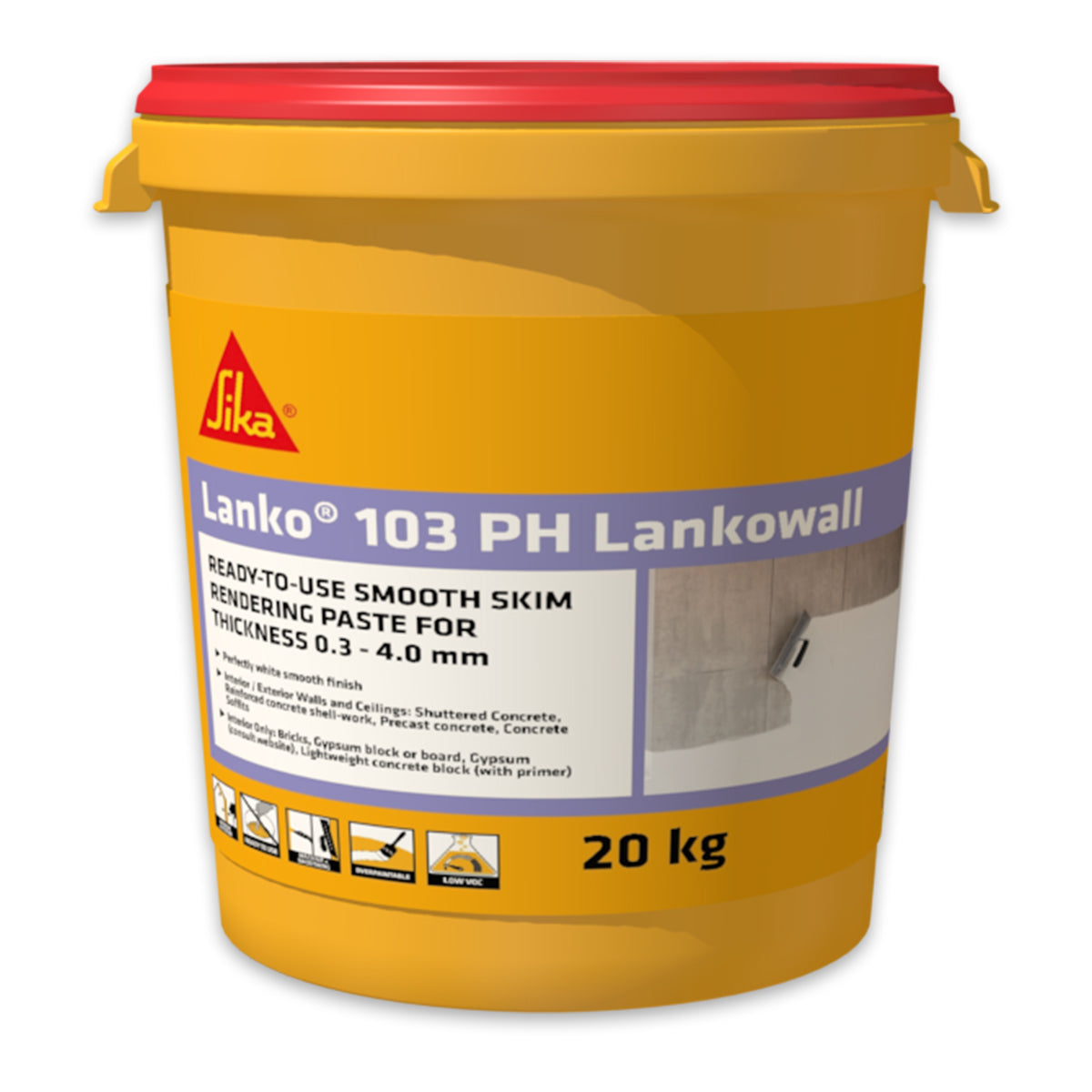 Lanko 103 LankoWall Ready-to-use Skimcoating 西卡