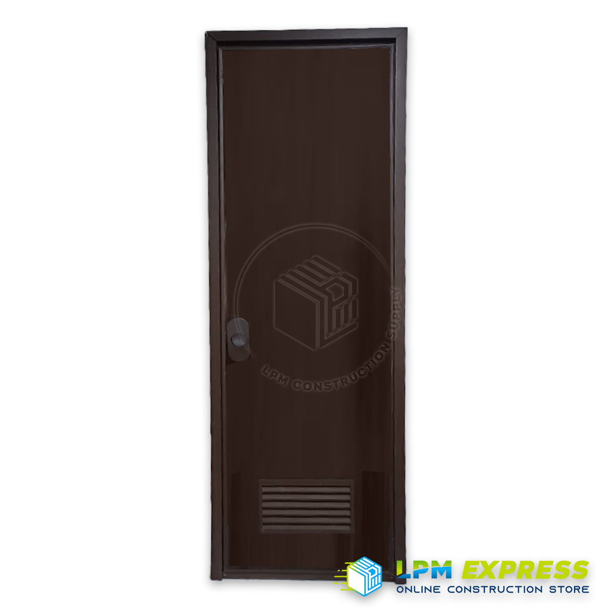 PVC Door with Jamb - Dark Brown