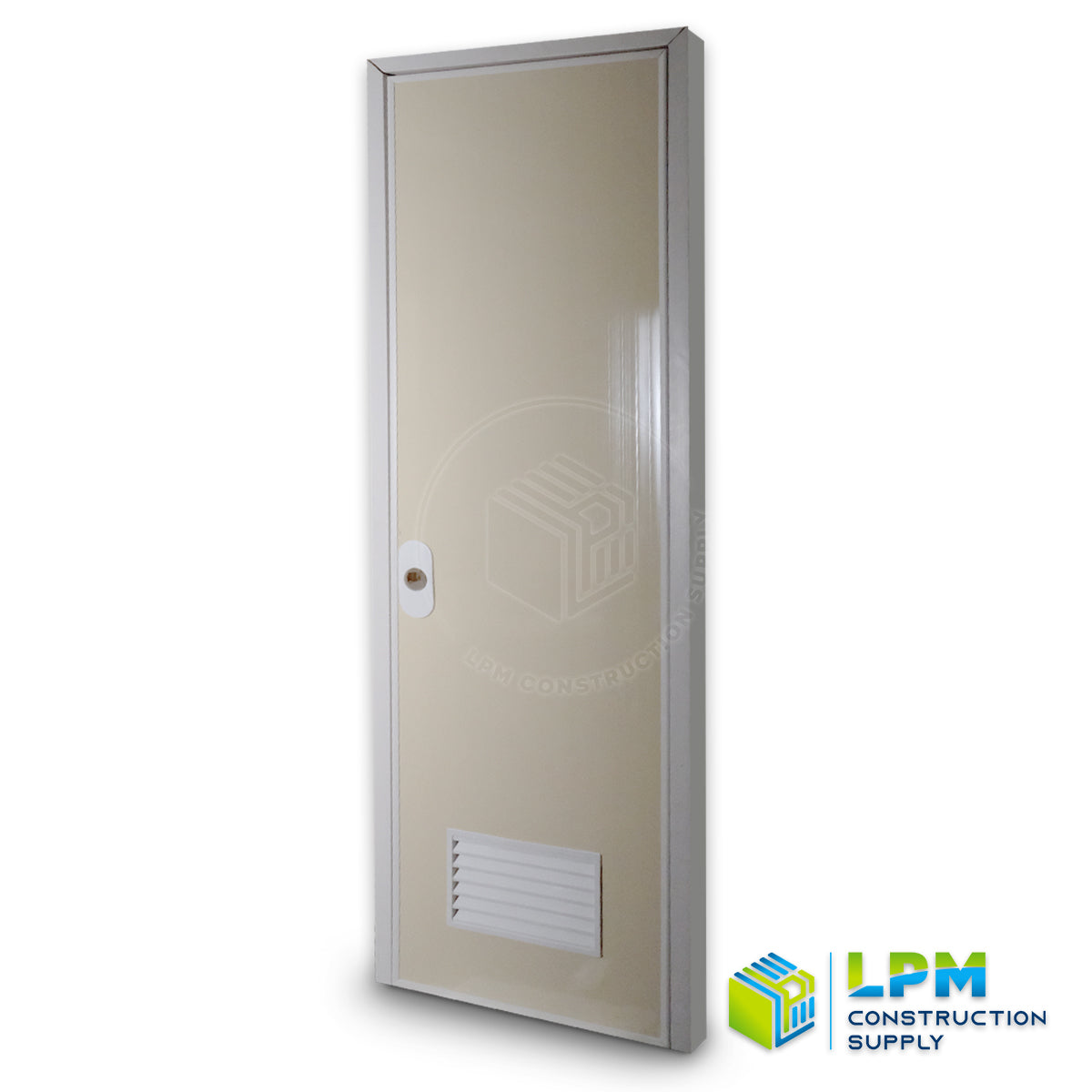 PVC Door with Jamb - Beige