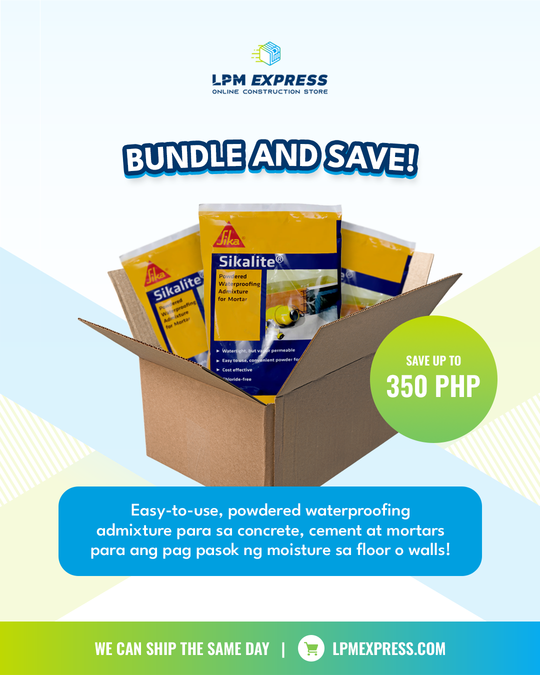 Bundle Deal: Sikalite Waterproofing Box of 5