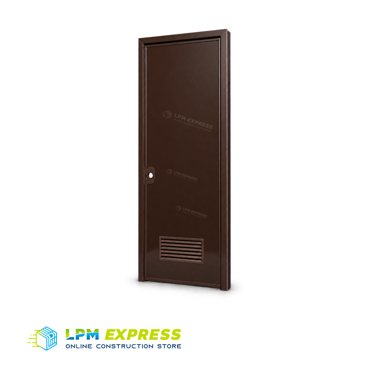 PVC Door with Jamb - Dark Brown